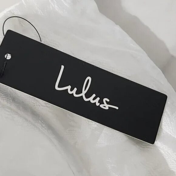 2/$50 Lulu’s From This Day White Floral Jacquard Strapless Midi Dress Size S - Picture 7 of 8